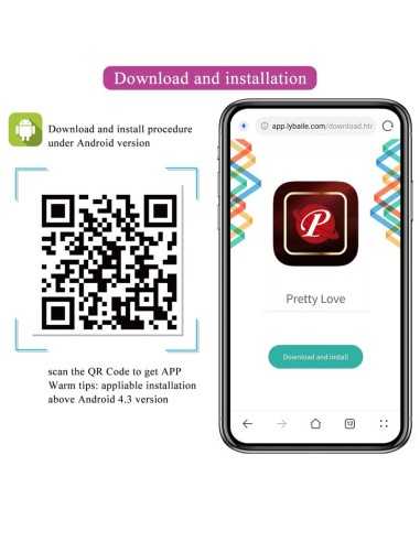 Pretty Love App-Gesteuertes Rosa...