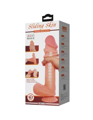 Pretty Love Sliding Skin Series Realistic Dildo With Sliding