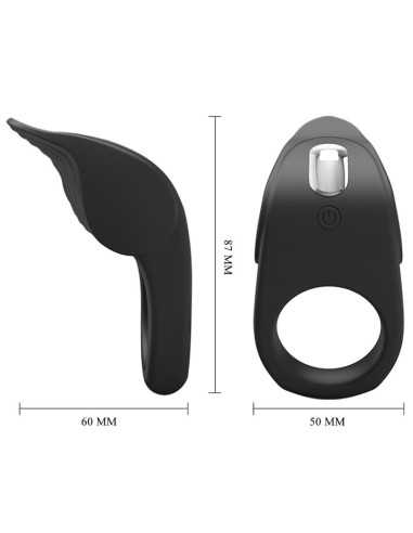 Pretty Love Susanna Vibrating Penis Ring Black | MySexyShop