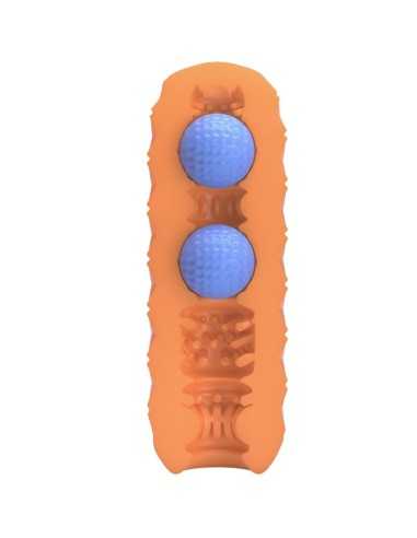 Pretty Love Twin Balls Male Masturbator Orange | MySexyShop