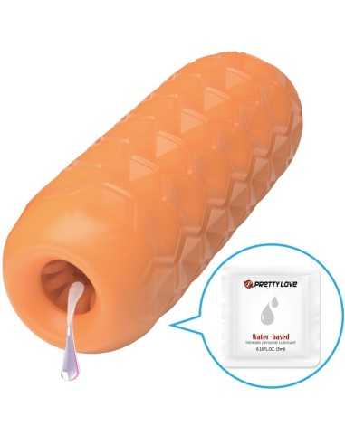Pretty Love Twin Balls Male Masturbator Orange | MySexyShop