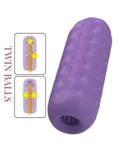 Pretty Love Twin Balls Male Masturbator Purple | MySexyShop