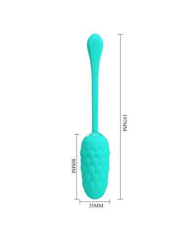 Pretty Love Vibrating Egg With Aqua Green Rechargeable Marine