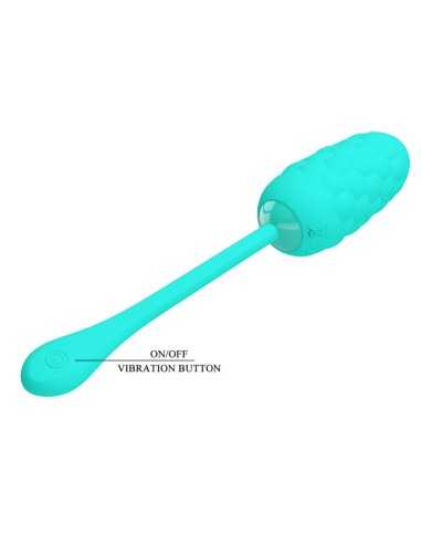 Pretty Love Vibrating Egg With Aqua Green Rechargeable Marine