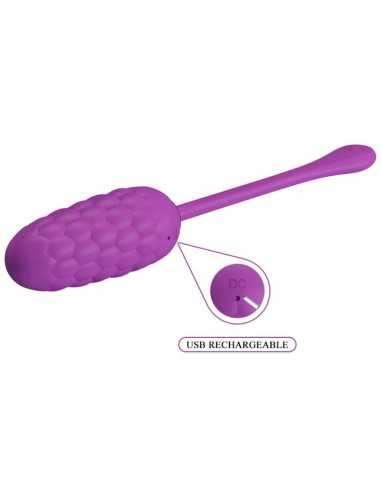 Pretty Love Vibrating Egg With Purple Rechargeable Marine