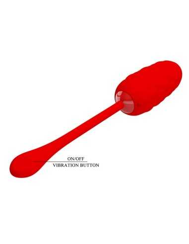 Pretty Love Vibrating Egg With Red Rechargeable Marine Texture