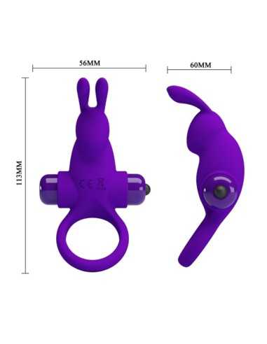 Pretty Love Vibrator Ring I Rabbit For Purple Penis | MySexyShop