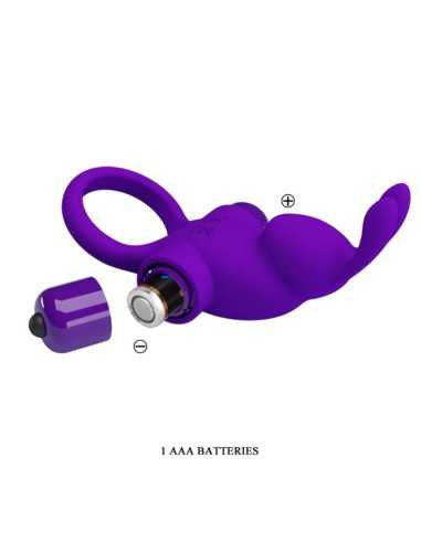 Pretty Love Vibrator Ring I Rabbit For Purple Penis | MySexyShop