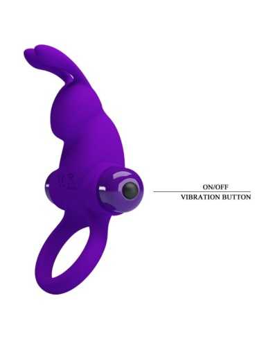 Pretty Love Vibrator Ring I Rabbit For Purple Penis | MySexyShop