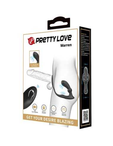 Pretty Love Warren Black Anal Ring & Vibrator | MySexyShop