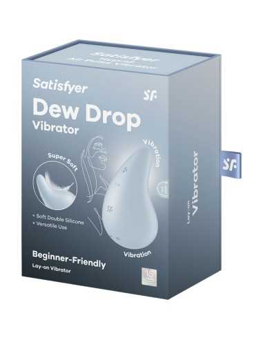 Satisfyer Dew Drop Vibrator Lay-On Blue | MySexyShop