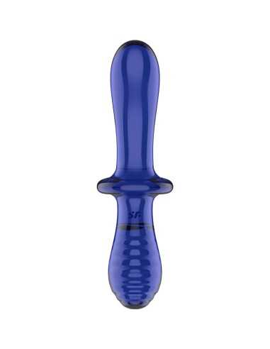 Satisfyer Double Crystal Dildo Blue | MySexyShop