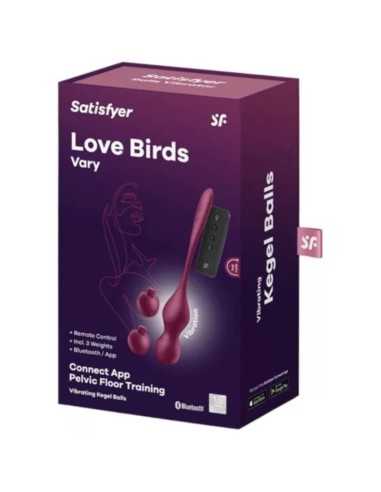 Satisfyer Love Birds Vary Vibrating Balls Free App Wine Red |