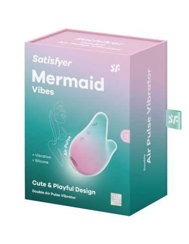 Satisfyer Mermaid Vibes Stimulator & Vibrator Mint And Pink |