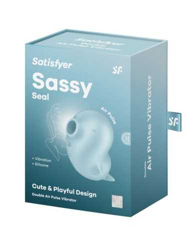 Satisfyer Sassy Seal Stimulator & Vibrator Blau - MySexyShop.eu