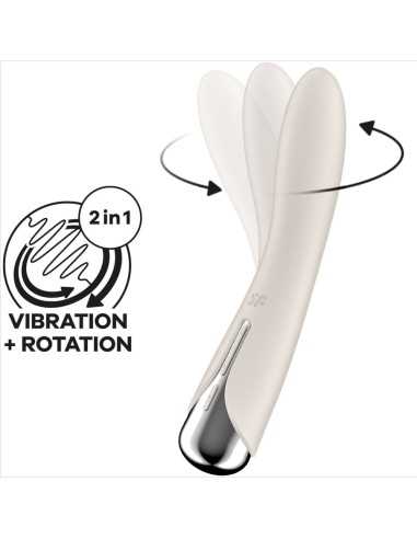 Satisfyer Vibrateur Rotateur Spinning Vibe 1 G-Spot Beige -