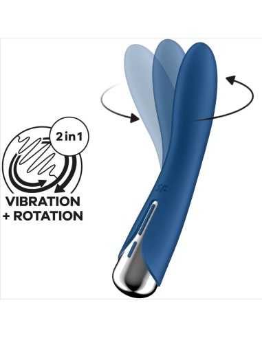 Satisfyer Spinning Vibe 1 Vibrador Rotador G-Spot Azul - MySexyShop (ES)