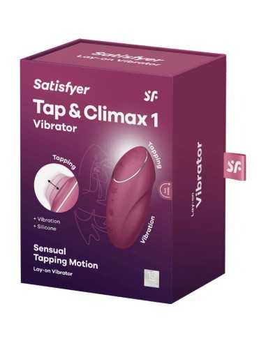 Satisfyer Tap & Climax 1 Vibratore Lay-On Rosso