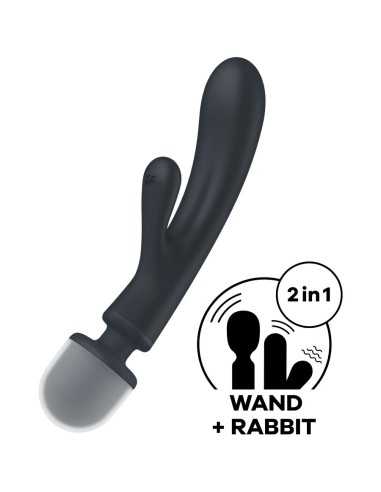 Satisfyer Massaggiatore Vibratore Coniglio Triple Lover Grigio