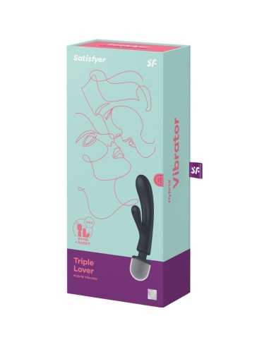Satisfyer Triple Lover Rabbit Vibrator Massager Grey |