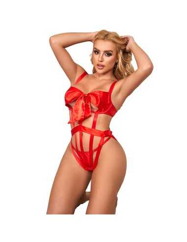 Subblime Body Sexy Traforato Con Fiocco Rosso S/M