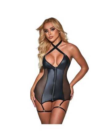 Subblime 954451 Vestido Sexy De Malha Couro Preto L/Xl | MySexyShop (PT)