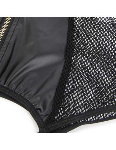 Subblime Robe Sexy En Maille Cuir Noir L/Xl - MySexyShop