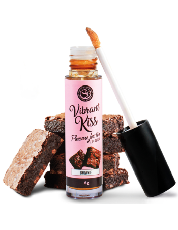 Secretplay Lip Gloss Vibrant Kiss Brownie - MySexyShop