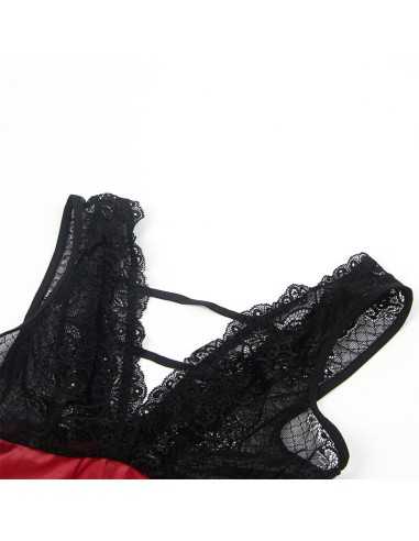 Subblime Lace Bondage Dress Black L/Xl