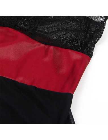 Subblime Abito Bondage In Pizzo Nero L/Xl