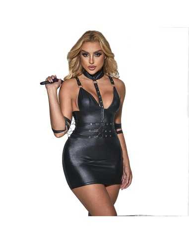 Subblime 954406 Vestido Bondage De Cuero Negro S/M - MySexyShop (ES)