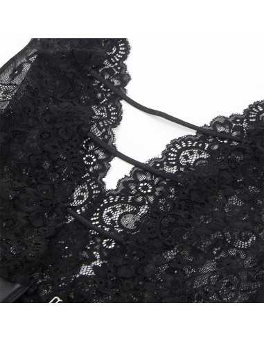 Subblime Sexy Body With Garter Belt Black L/Xl