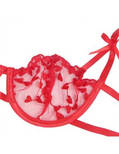 Subblime Soutien-Gorge + String + Porte-Jarretelles Imprimé