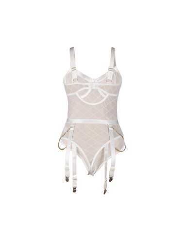 Subblime 954291 Body Con Cadenas + Ligueros Blanco L/Xl - MySexyShop (ES)