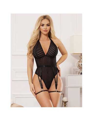 Subblime Body Con Cintura Reggicalze Nero L/Xl