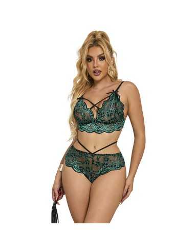 Subblime 954093 Sujetador + Panties Encaje Verde L/Xl - MySexyShop (ES)