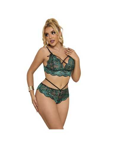 Subblime Soutien-Gorge + Culotte Dentelle Vert L/Xl - MySexyShop