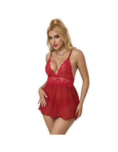 Subblime Open Back Babydoll Red L/Xl