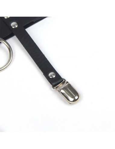 Subblime Adjustable Leather Punk Garter Black One Size