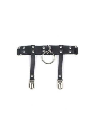 Subblime 953744 Verstellbares Punk-Strumpfhose Aus Leder Schwarz Eine Grösse - MySexyShop.eu