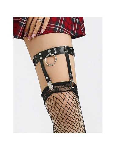 Subblime 953744 Liga Punk De Cuero Ajustable Negro Talla Única - MySexyShop (ES)