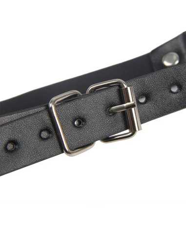 Subblime Bondage Leather Strap Breath Clamps Nero Taglia Unica