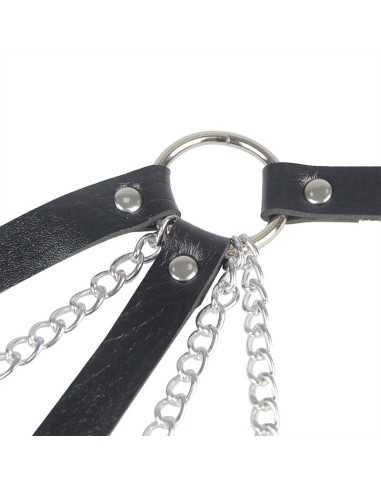 Subblime 953713 Punk Bondage Gürtel Metallschnalle Schwarz Eine Grösse - MySexyShop.eu