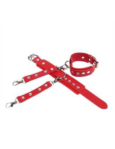 Subblime Manette Con Cintura Bondage Rosso Taglia Unica