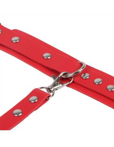 Subblime Menottes Avec Ceinture De Bondage Rouge Taille Unique