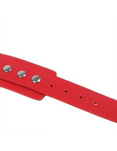 Subblime 953706 Handschellen Mit Bondage-Gürtel Rot Eine Grösse - MySexyShop.eu
