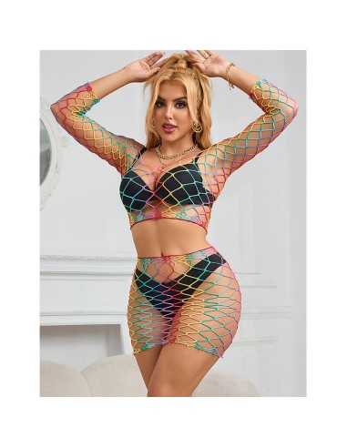 Subblime 952440 Set De Rejilla 2 Piezas Manga Larga Arcoiris Talla Única - MySexyShop (ES) Subblime 952440 Set De Rejilla 2 Piezas Manga Larga Arcoiris Talla Única - MySexyShop (ES)