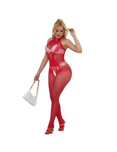 Subblime Bodystocking A Rete E Pizzo Senza Cavallo Con Collo