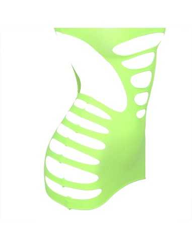 Subblime 952280 Vestido De Rejilla Elstico Manga Larga Verde Talla Única - MySexyShop (ES)