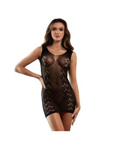 Subblime 952167 Kurzer Elastischer Netz-Kleid Schwarz Eine Grösse - MySexyShop.eu